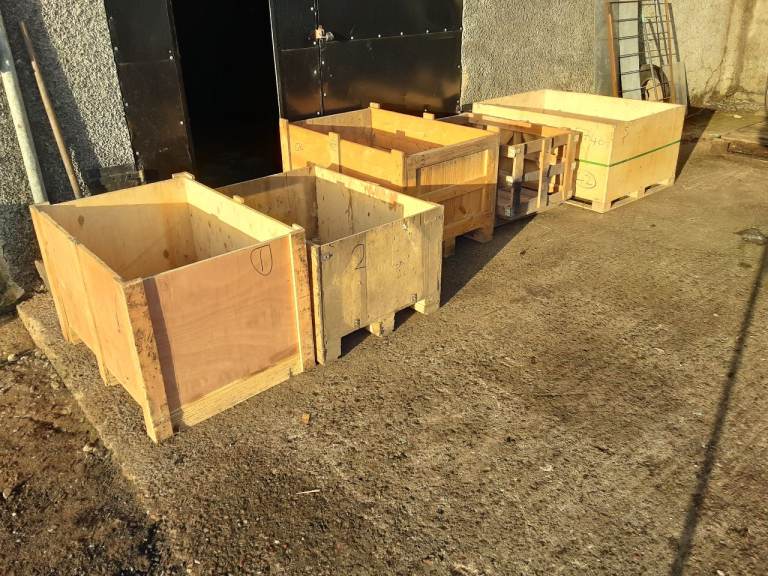 Wooden Crates/Boxes – Various Sizes, Used
