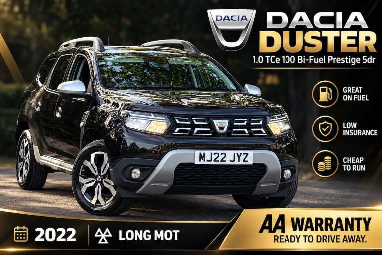 2022 Dacia Duster 1.0 TCe 100 Bi-Fuel Prestige 5dr Estate Petrol/LPG Manual