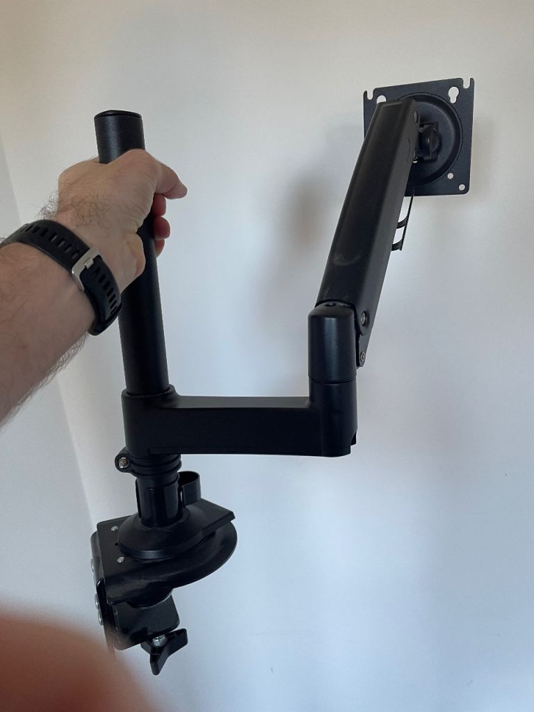 Heavy duty iUP Monitor Arm Desk Mount - Black, Good Condition