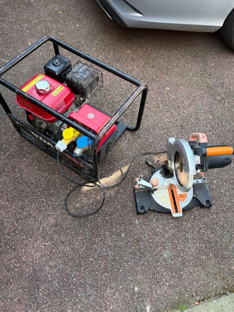 240v Evolution Circular Saw & 110v Evolution Mitre saw