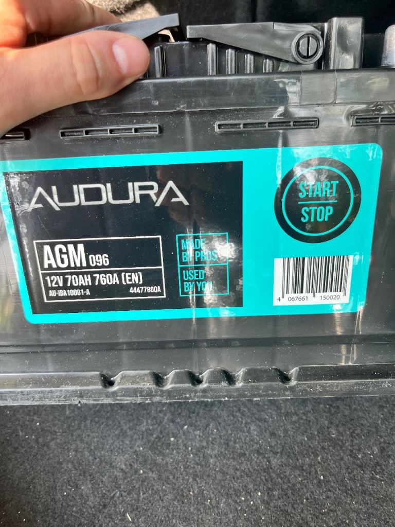 AUDURA CAR BATTERY - 096 AGM Stop /Start