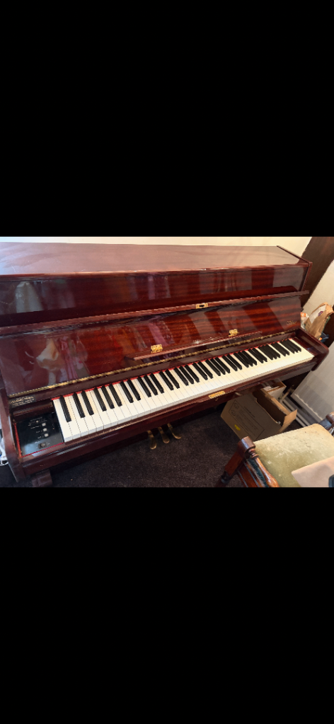 Upright Piano – Good Condition, Rich Brown Wood Finish