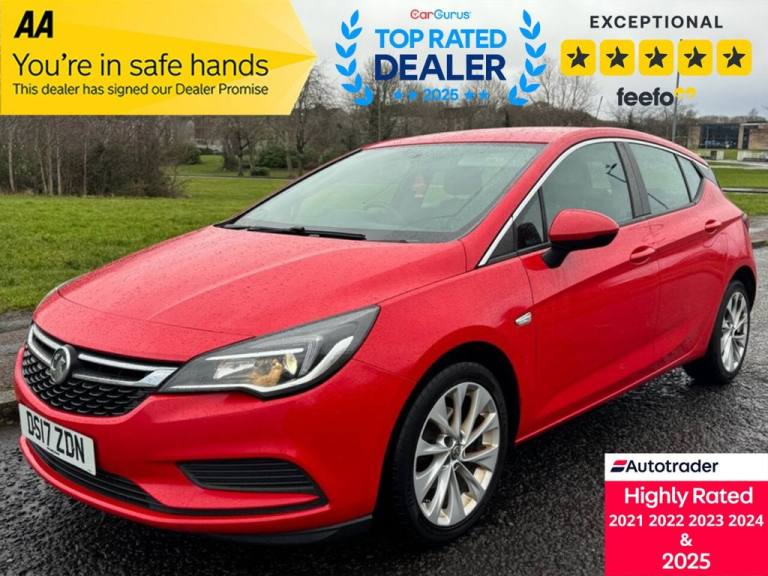 2017 Vauxhall Astra 1.4i Turbo Design Hatchback 5dr Petrol Manual Euro 6 (125 ps) Hatchback Petro...