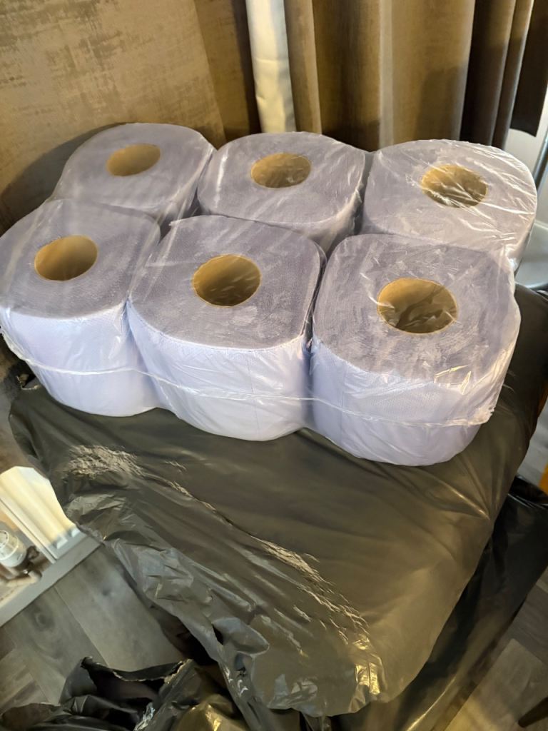 Large Pack  blue Rolls case of 6 – Brand New