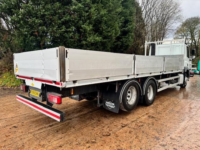 2018 18 DAF CF 340 EURO 6 6x2 sleeper cab 28ft alloy drop side auto air con