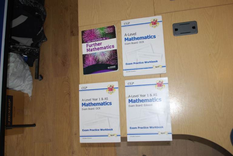 A Level Maths revision guides bundle of 4 books