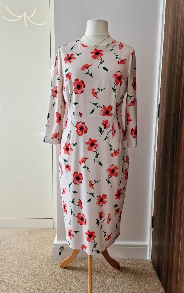 Women's Hobbs Aleena Floral Shift Dress | Size 14 | Wedding Guest