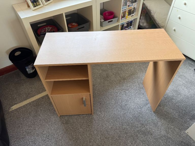 Computer desk with drawers & cupboard