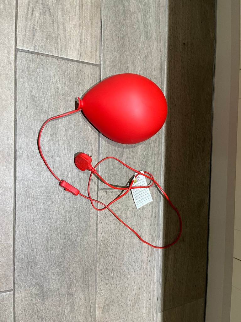 image for IKEA Kids Bedroom Red Balloon Light Fully Working 