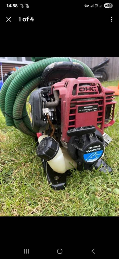 Honda wx10t transfer water pump 1" petrol 