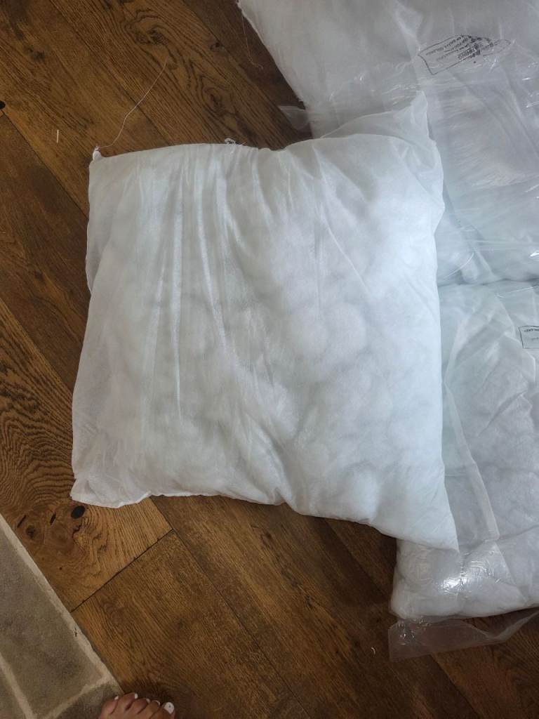 3 22x22 cushions inserts been on sofa for about 3 weeks