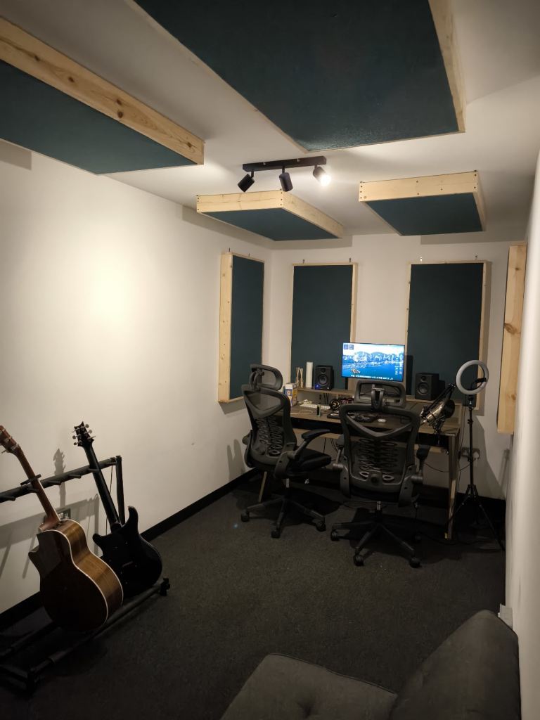 Music Studio in Bermondsey with Acoustic Panels