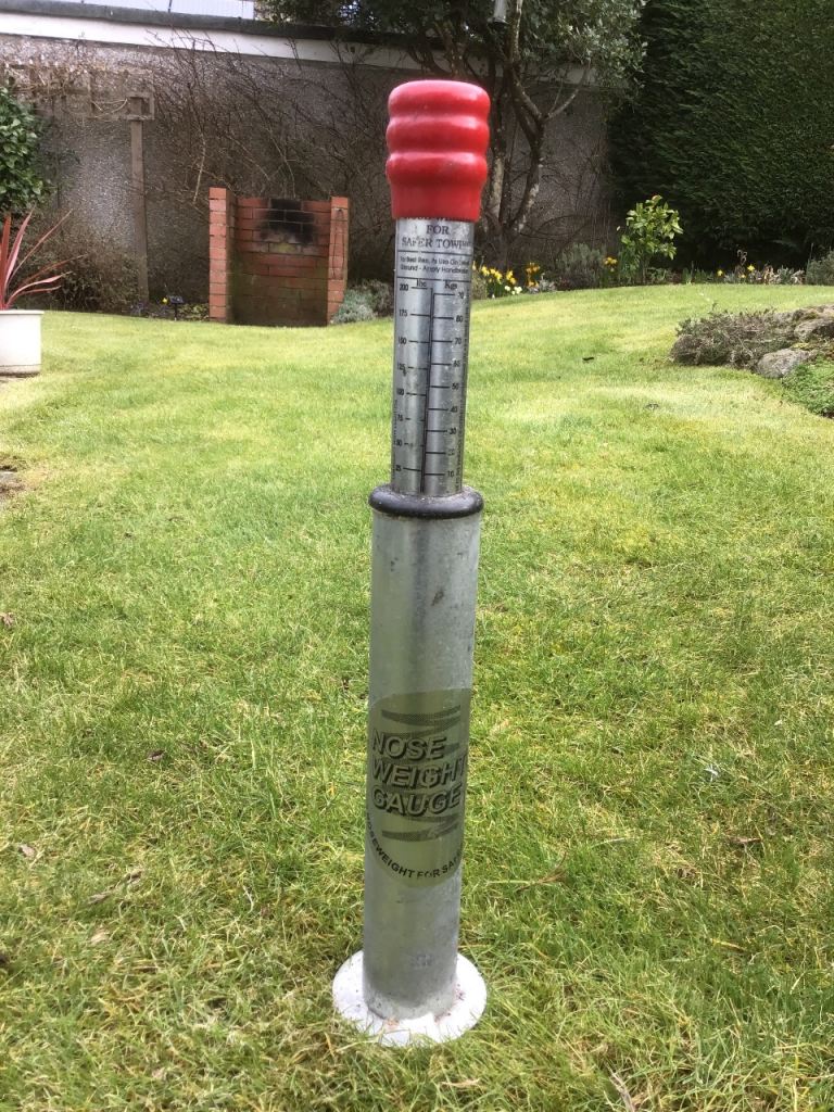 Caravan noseweight measurerer