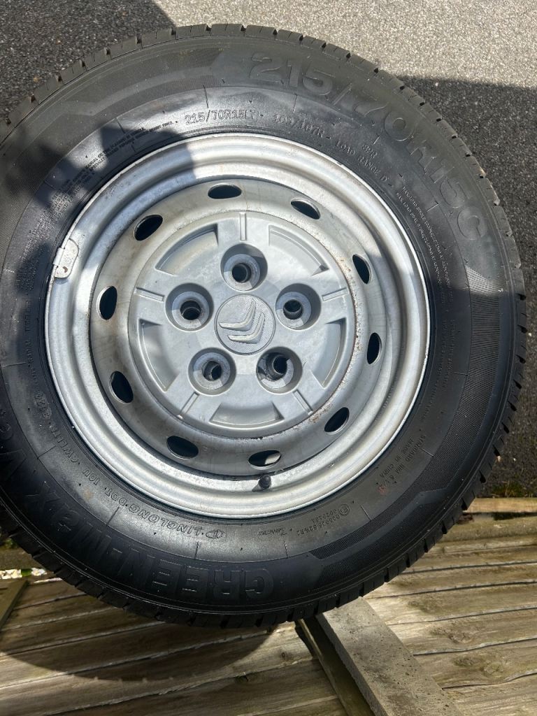 4x citroen relay wheels and tyres 