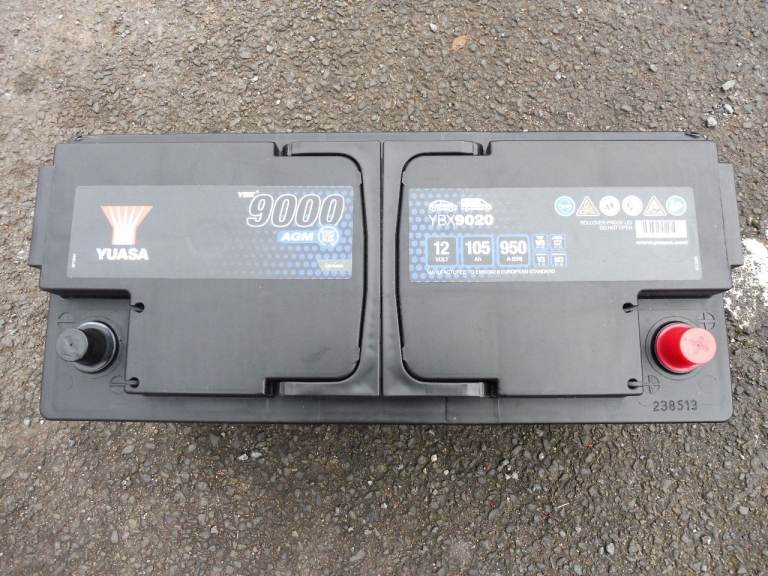 NEW YUASA - CAR BATTERY 9000 YBX 9020 NEVER BEEN ON A CAR