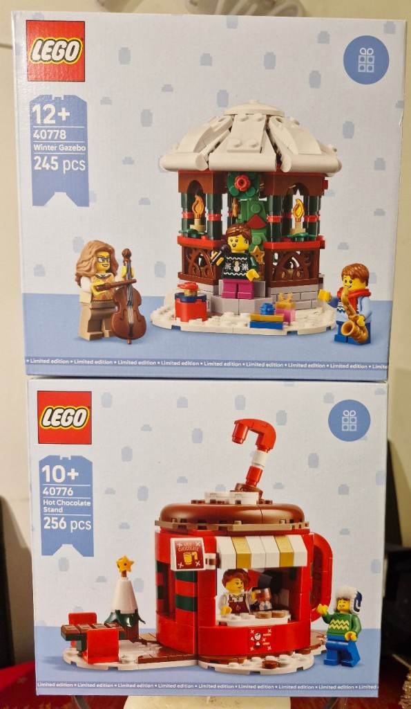 Lego Winter Gazebo Hot Chocolate Stand NEW 