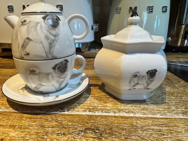 Pug teapot set