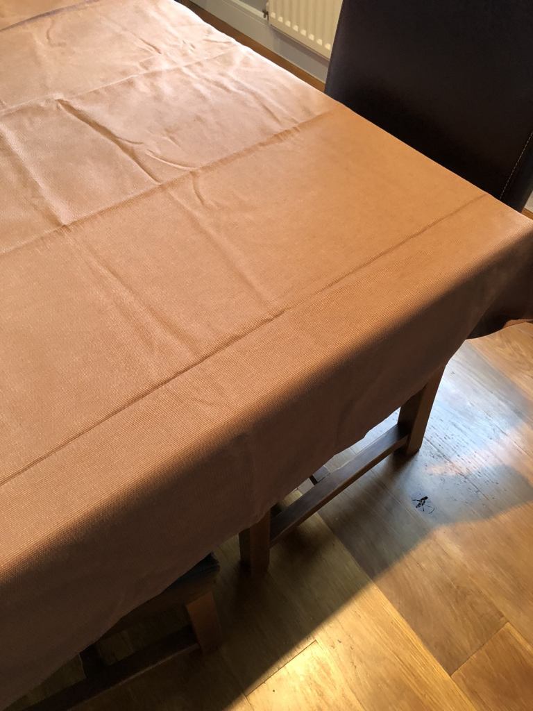 Table cloth brown 220 by 130cm 