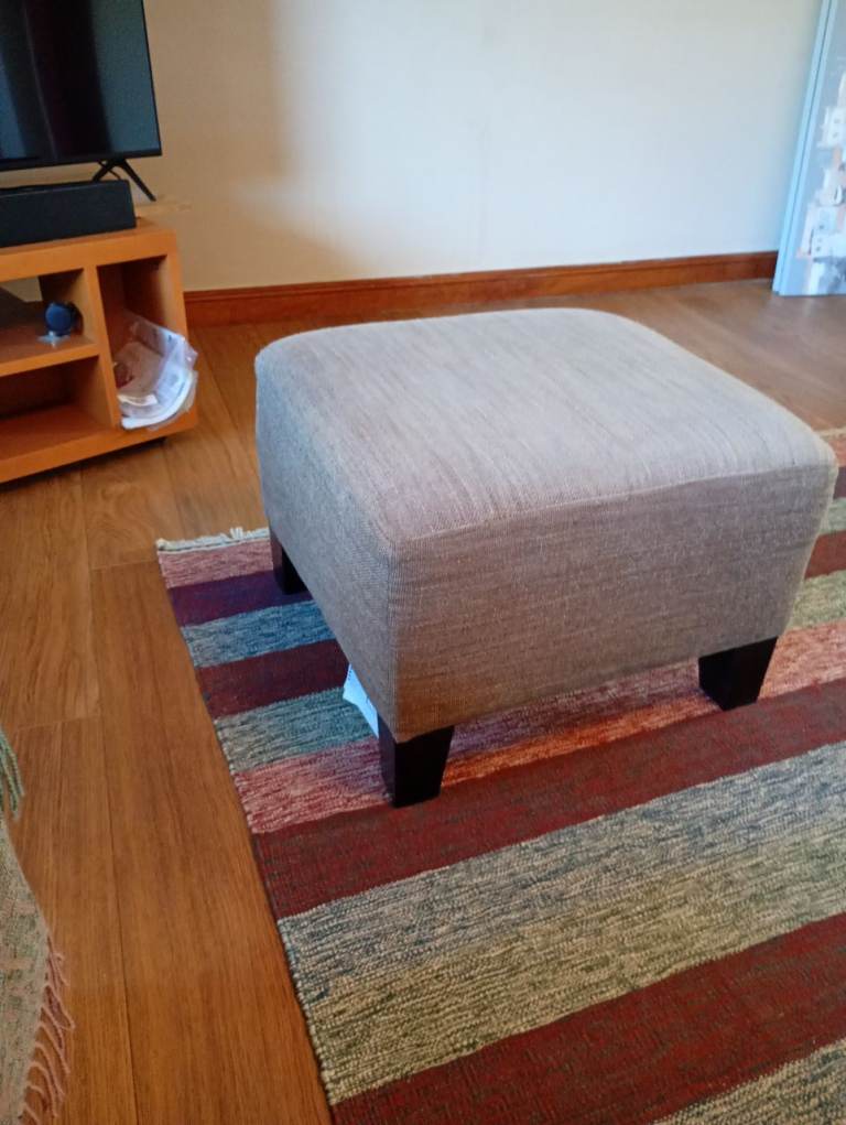 Footstool. 18 months old. Bought from ikea  colour beige