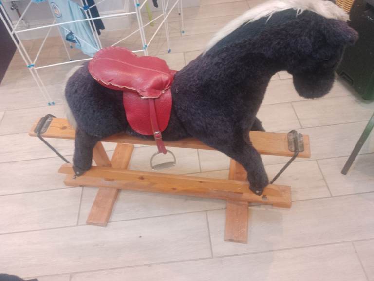 Wooden rocking horse 
