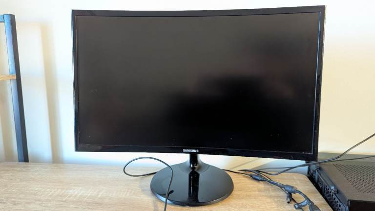 Desktop + Monitor + WiFi equipment 