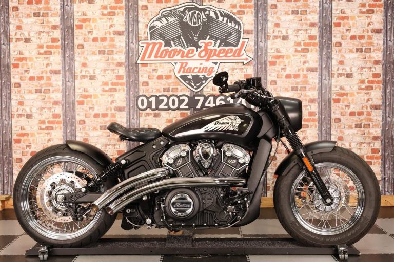 **DEPOSIT TAKEN** 2021 INDIAN SCOUT BOBBER MSR 240 CUSTOM - 1,322 MILES, 1 OWNER