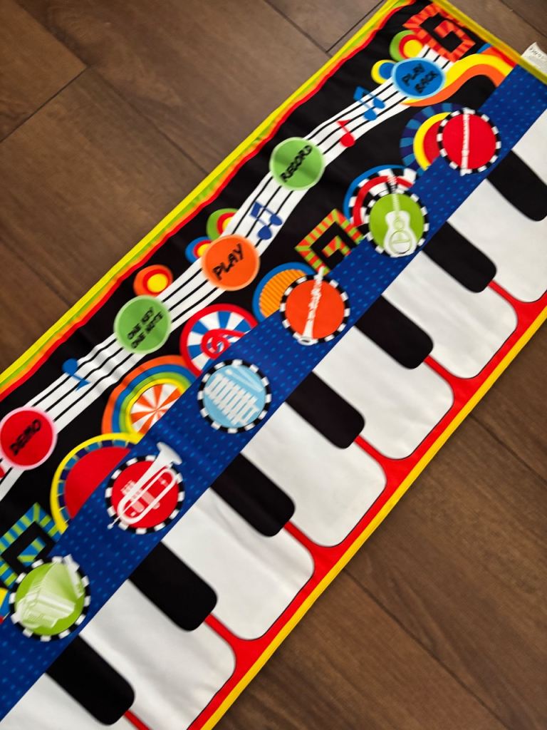 Kids' Colourful Musical Play Mat - Piano Keys and Instrument Sounds