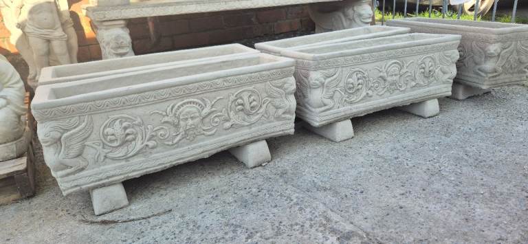 Nettuno Stone Trough | Planter Flower Pot Vase Urn Garden Ornament statue 