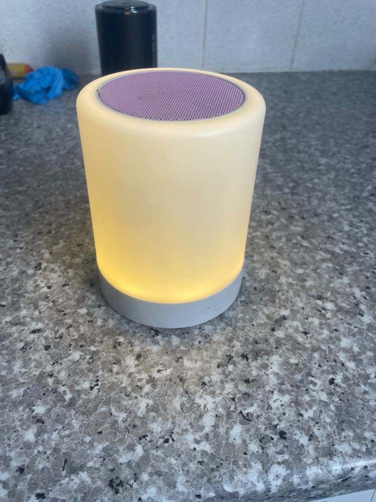 Portable Bluetooth Speaker with LED Light – Good Condition
