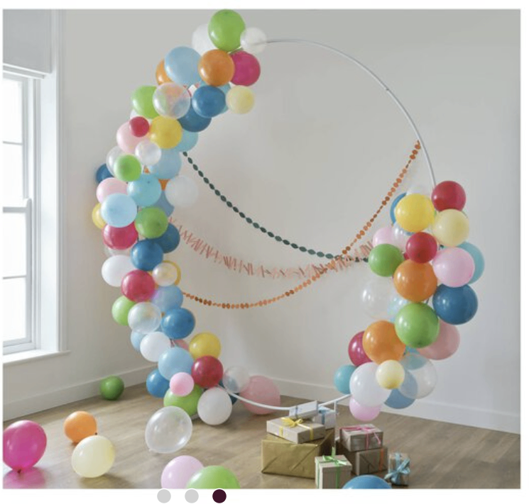 New & Unused White Round Arch Frame 2.4m Weddings / Birthdays / Decorations