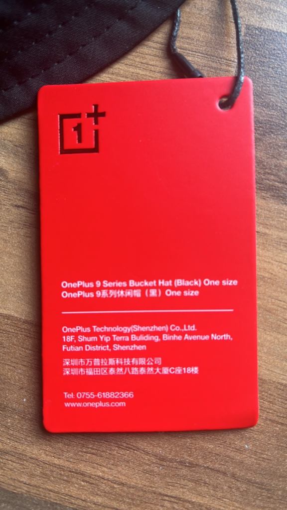 OnePlus 9 10 11 Series Bucket Hat (Black) One Size New Sealed