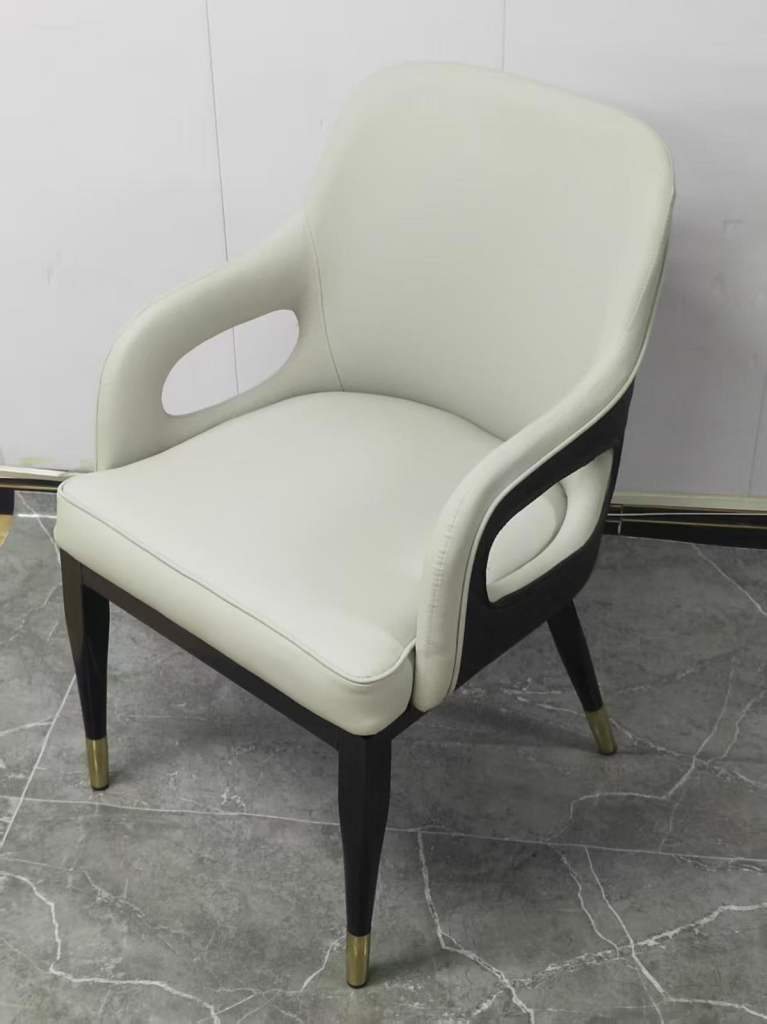 New Restaurant Dining Chairs - Black Leather & Green Fabric Available
