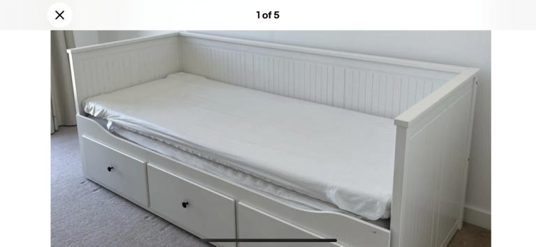 IKEA hemmed day bed