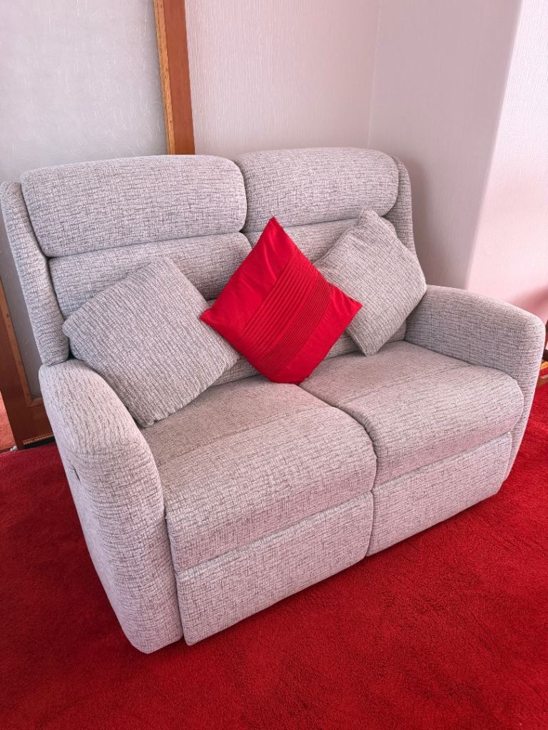Free Delivery - Two Seater Electric Recliner Sofa & Two Matching Armchairs (£300)
