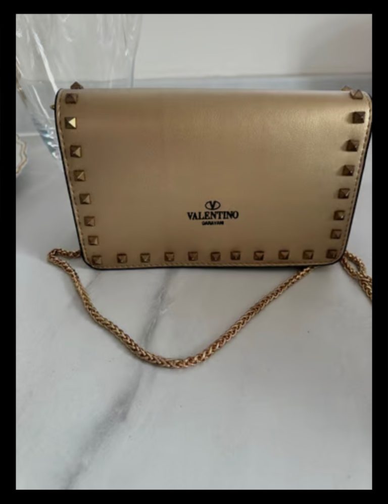 Designer crossbody stud chain shoulder bag