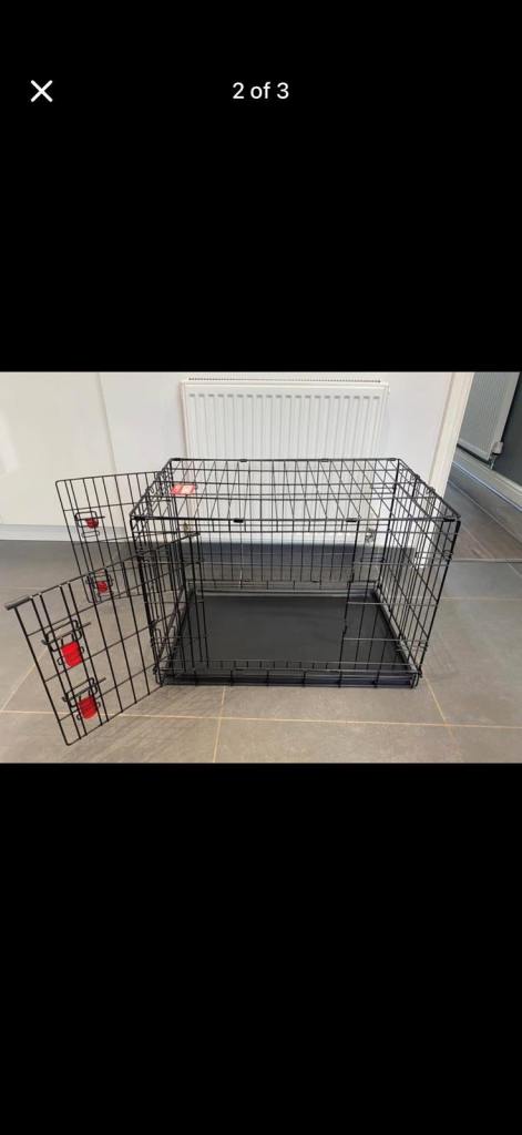 Kong ultra strong 2 door folding crate medium