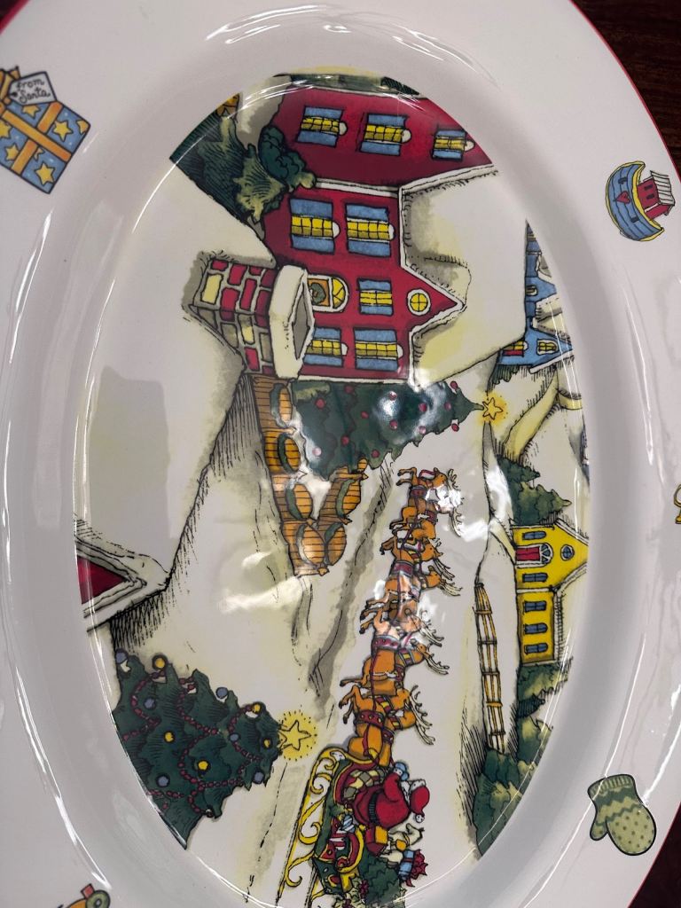 Christmas serving plate