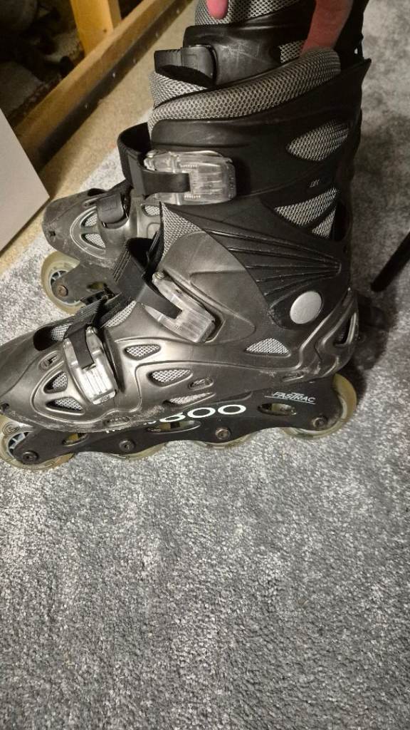 Fastrac Trans 800 Inline Skates – Grey, Good Condition sizr 5-6