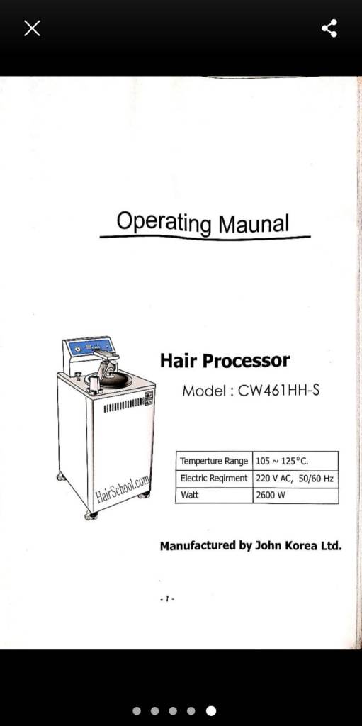 WIG/WEAVE HAIR  PROCESSOR 