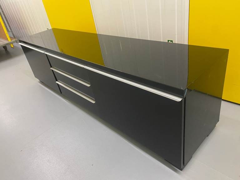Ikea Besta Burs Gloss Black TV / Media unit Gloss Black
