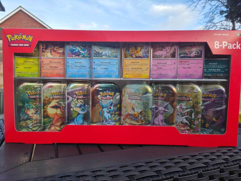 Pokemon cards set box new 8 packs