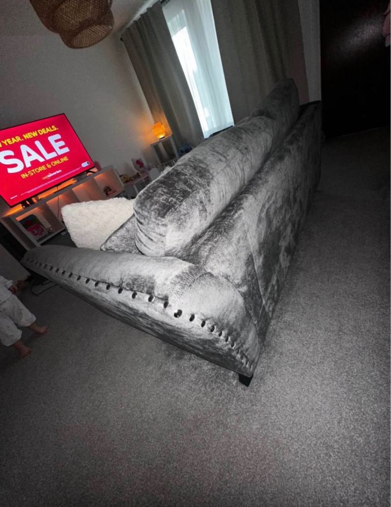 Grey dfs 3 seater sofa