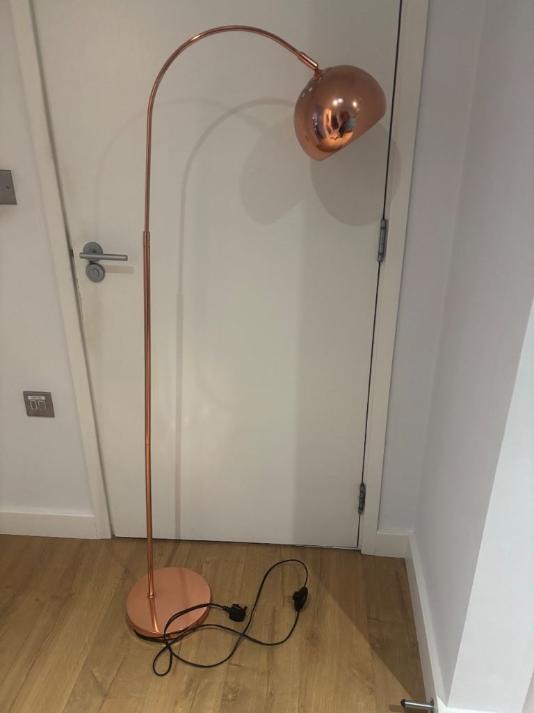 Copper floor lamp