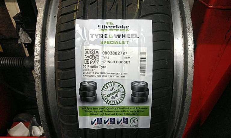 205/50r17 93w 6mm Comforser Cf710 Partworn Pressure Tested Tyre