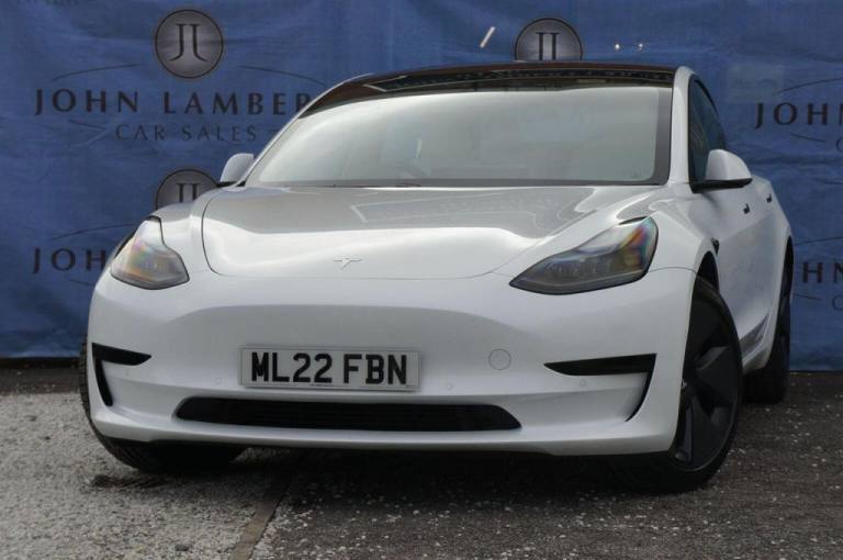 2022 Tesla Model 3 Standard Range Plus Saloon 4dr Electric Auto RWD (241 bhp) Saloon Electric Aut...