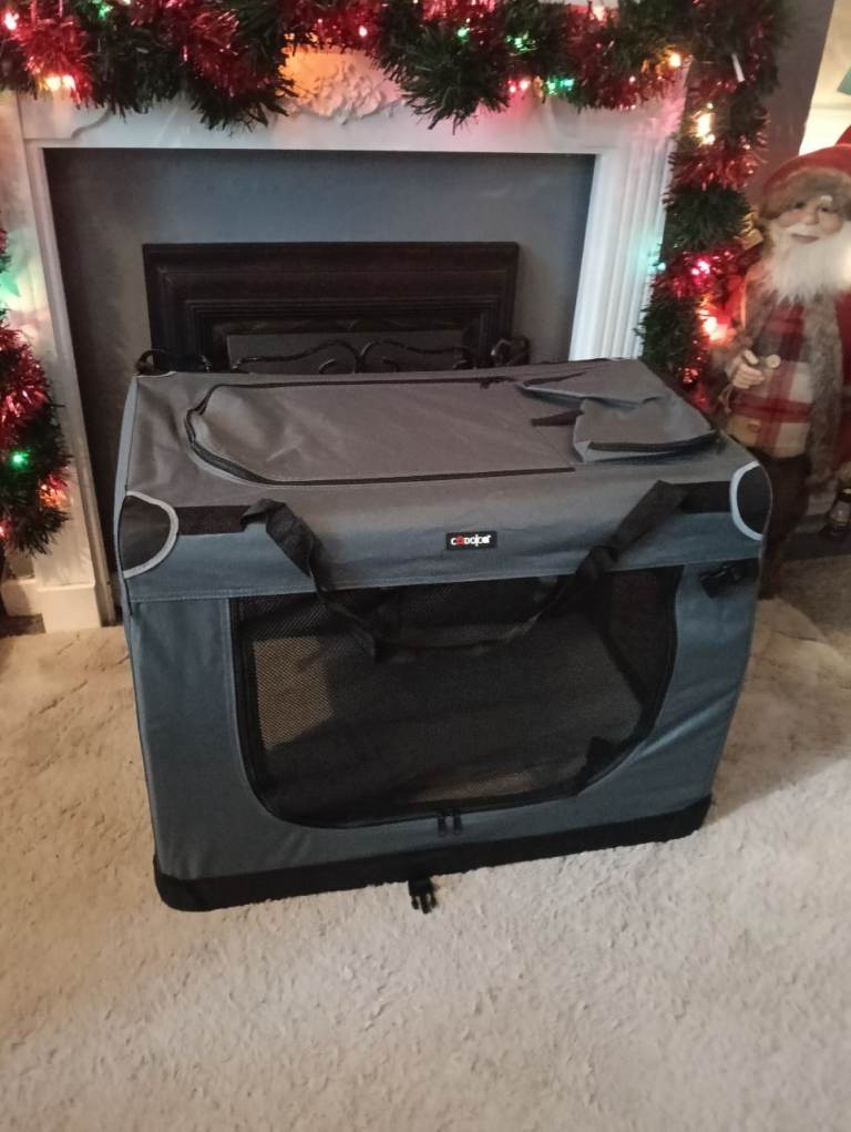 Dark grey XL fabric crate 