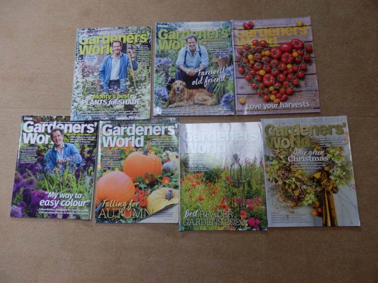 Gardeners World magazines x 7 June 2020 to December 2020