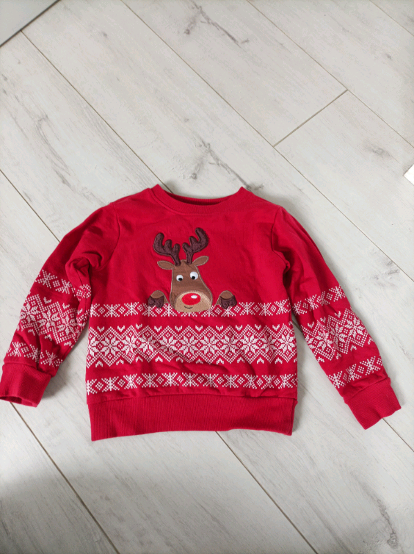 Peacocks Christmas jumper size 3-4 years