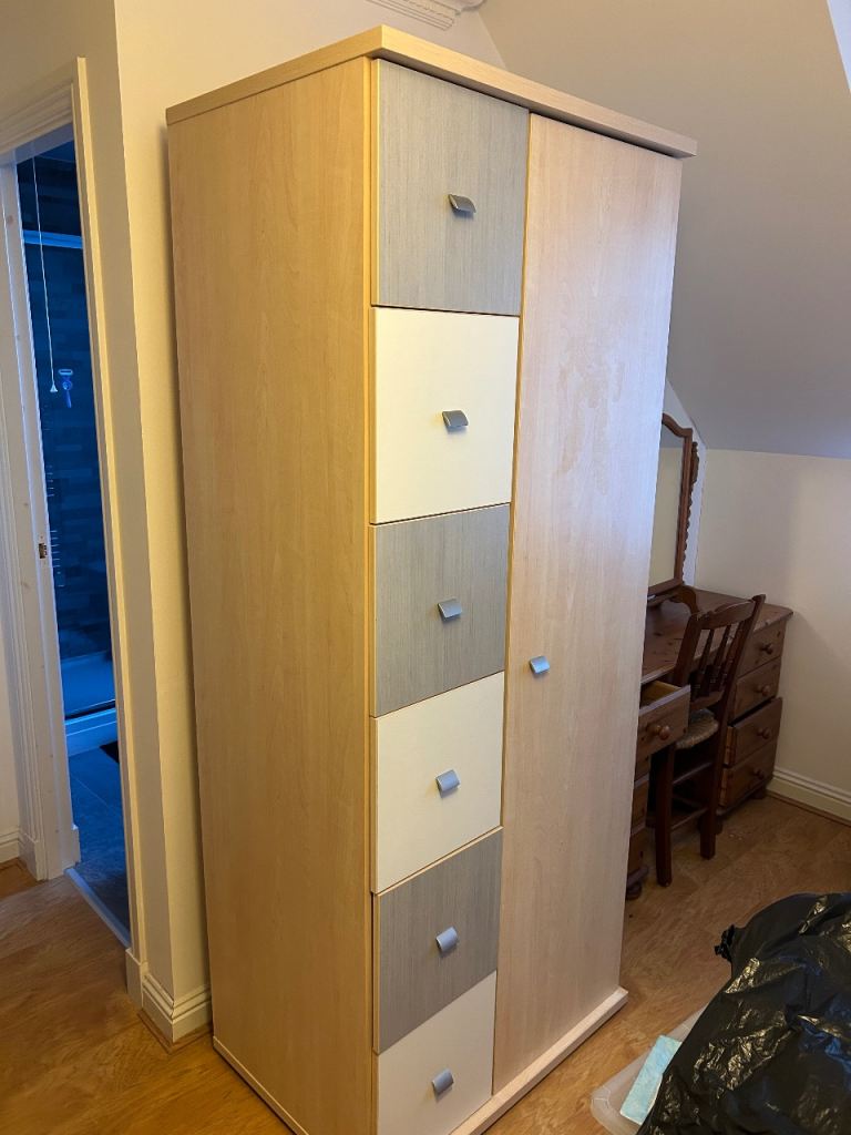 Wooden wardrobe
