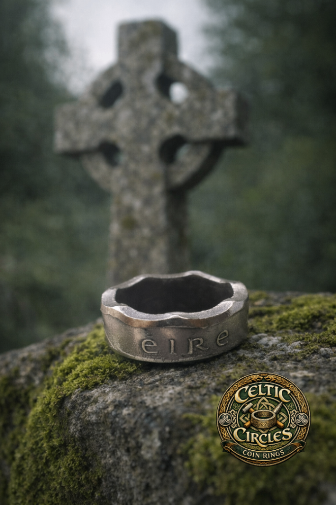 Irish 50p Coin Ring 